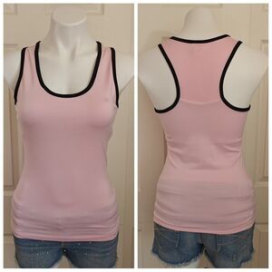 So Sporty pink racerback athletic tank top sz M